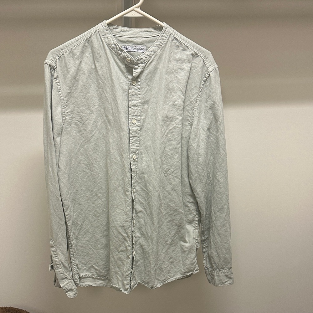 Zara Light Gray Casual Shirt